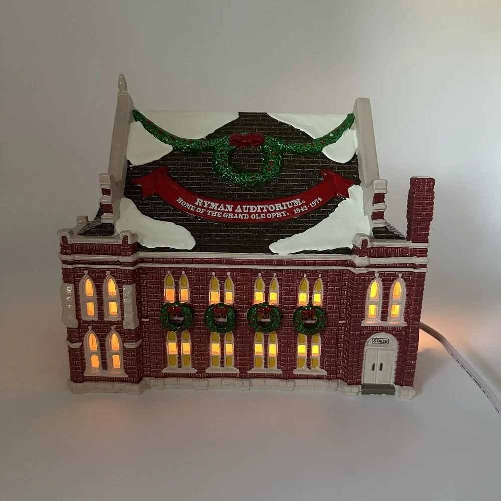 Dept 56 Original Snow Village Ryman Auditorium Grand Ole Opry 54855 Box